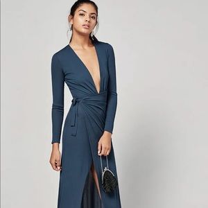 NWT Reformation Maraschino dress Indigo color size medium.